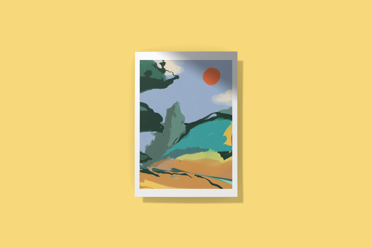 Windy Forest, print A5